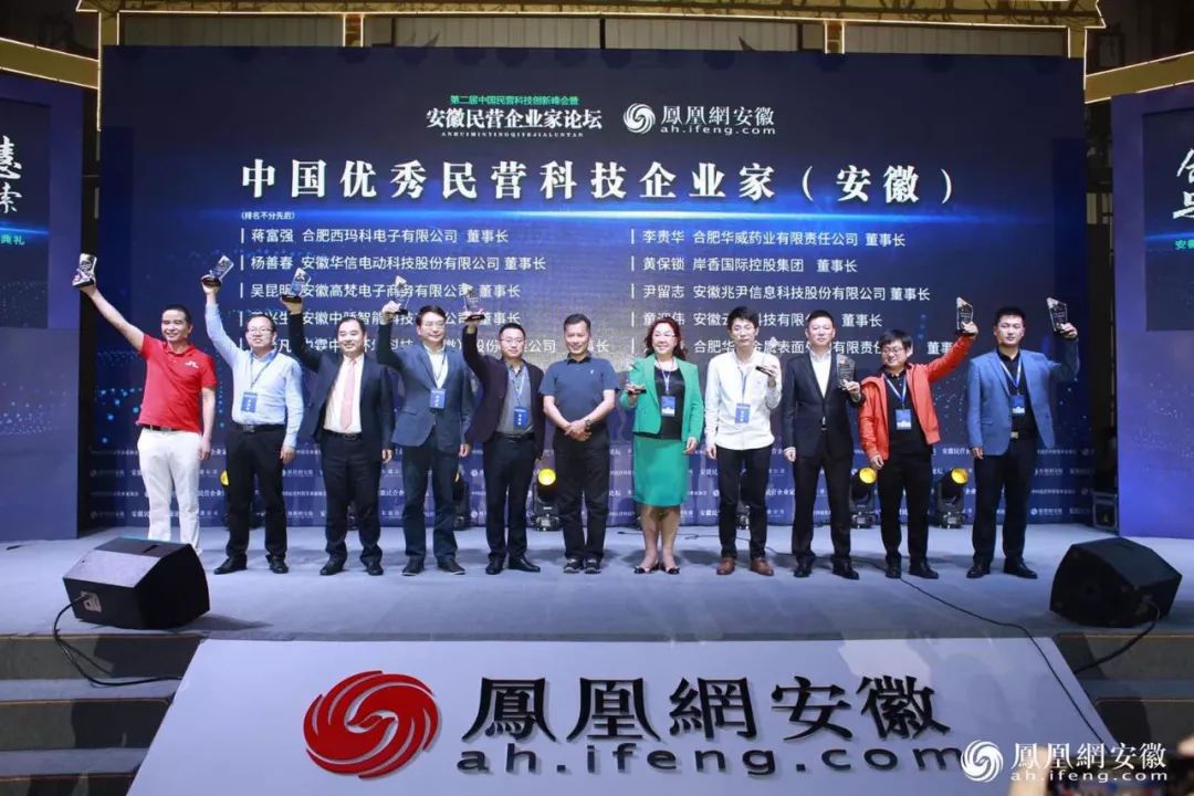 合肥華清受邀參加第二屆中國民營科技創新峰會 董事長劉萬青榮獲“中國優秀民營科技企業家”稱號